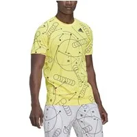 adidas Performance T-Shirt Club Graphic Tee gelb Herren