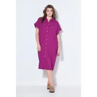 Studio Untold Hemdbluse Longbluse langer Eggshape Musselin Halbarm