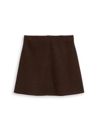 Tom Tailor - Cosy Rock in Melange-Optik dark pecan brown melange - Gr. - 38