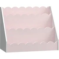 en.casa Kinderregal, »Vestnes« 48x61x30 cm in Wellendesign Cotton Candy/Weiß