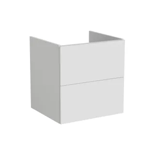 VitrA New Metropole Pure Waschtischunterschrank mit 2 Vollauszügen 58 x 52 x 60 cm Matt,67402 67402