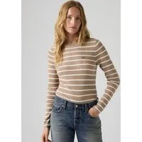 Levi's® Rundhalspullover RIB CREW SWEATER Geripptes Strickmuster