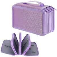 Mutig Federmäppchen Großes Federmäppchen mit 72 Slots, Bleistift-Organizer mit 4 Fächern, (Büromaterial für Teenager–ideal für Reisen Arbeit Malerei und Schule, Stoff-Stifttasche Bleistiftbeutel, Skizzen- und Zeichenbürstenhalter), Federmappe aus Oxf