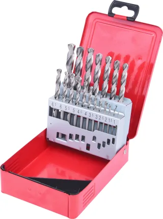 KS Tools HSS-G Spiralbohrer-Satz, Stahlblechkassette, 19-tlg 1-10mm - 330.2610