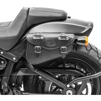 Craftride Satteltasche Motorrad Satteltasche für Custom Retro Vintage Bikes Arizona 3l schwar
