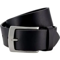 LINDENMANN Ledergürtel Ledergürtel Herren schwarz Überlänge Lindenmann