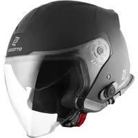 Bogotto Motorradhelm V586 BT Jethelm, Integriertes Kommunikationssystem,integriertes Sonnenvisier