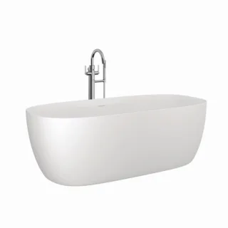 Kludi RESA S Badewanne 53BF0153 Soft Edge, 170 x 80 x 56 cm, Ablauf inkl., Mattweiß