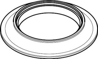 Hansgrohe Rosette rund Axor Citterio M 4-Loch Wannenarmatur f.Wannenrand chrom, 98501000 98501000