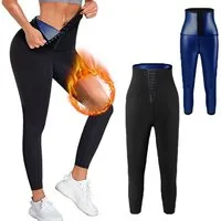 GOLDEN Leggings Sauna Hose Schwitzhose zum Abnehmen Bauch Weg Shaper Jogginghose