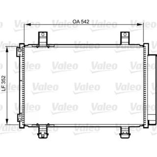 Valeo Klimakondensator Opel Agila Suzuki Splash