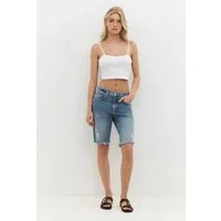 No Matter What T-Shirt Crop-Top mit eckigem Ausschnitt und dünnen Trägern