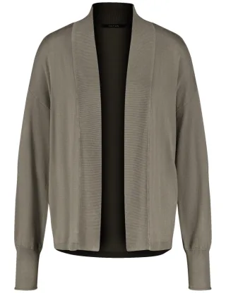 TAIFUN - Strickjacke braun - Gr. - 36