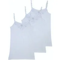 Toker Collection® Achseltop Damen Unterhemd mit elastischen Trägern im 3er Pack (Spar Packung, 3er Pack) aus reiner Baumwolle