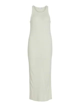 VILA - VIMARGOT OPEN O-NECK S/L KNIT DRESS/R egret - Gr. - XL