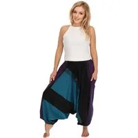 KUNST UND MAGIE Haremshose Unisex Haremshose onesize Bunt Hippie Goa Fair Boho Baggy Pluder-Hose