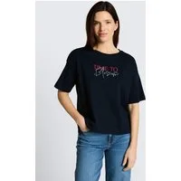 TOM TAILOR T-Shirt T-Shirt T-Shirt mit Schriftzug