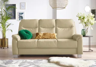 sit&more 3-Sitzer "Boccaccio" inklusive Federkern und Kopfteilverstellung
