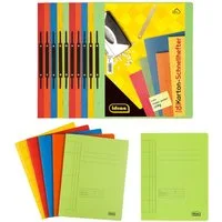 Idena Hefter Idena 300041 - Kartonschnellhefter, 250 g/m², DIN A4, 5-fach farbig