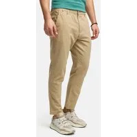 Indicode Leinenhose Herren INNandos Sommerhose Leinen Herrenhose mit elastischem Bund mit Knopf- und Reißverschluss