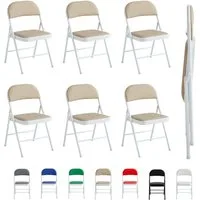 MCC direct Klappstuhl Kunstleder Klappstuhl gepolstert im 1er, 2er, 4er und 6er Set (6 St)