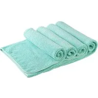 OTTO home Handtücher Parris, diverse Größen, ideal als Sporthandtuch, Reisehandtuch, Microfaser (4-St), sehr leicht, kompakt, schnelltrocknend, Mikrofaser, mit Waffelmuster