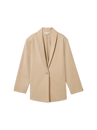 Tom Tailor - Basic Blazer sandy beige - Gr. - M