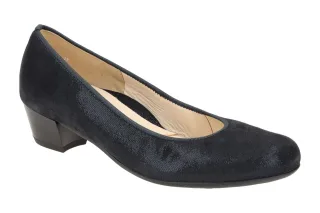 ara 12-63652 39 Damen Riemchen Pumps in Dunkelblau mit TR Laufsohle