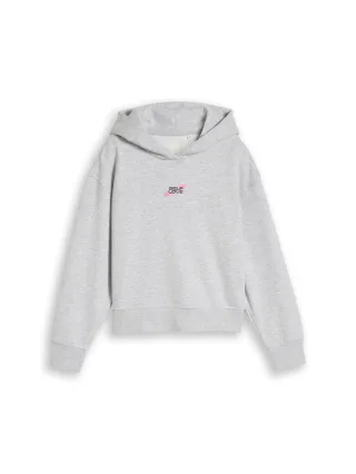 tom tailor kids - Oversize Hoodie Sweatshirt mit Rückenprint light stone grey melange - Gr. - 164