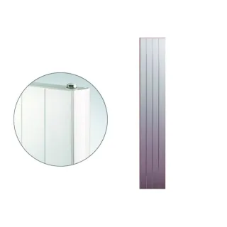 Purmo Faro V Dekorativheizkörper Typ 22 F28221800451130 BH 1800 mm, BL 470 mm, Mittenanschluss, verkehrsweiß RAL 9016