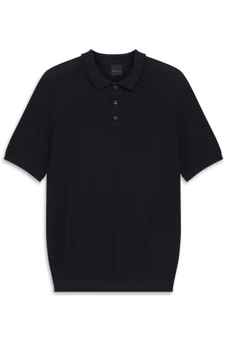 bugatti - Herren Polo 1/2 Arm marine - Gr. - L