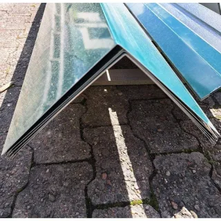 Außenecke | Aluminium | 3,30 m Länge | Moosgrün ( RAL 6005 )