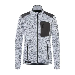 KÜBLER PULSE DAILY Strickjacke weiß/anthrazit 3XL - 1441 6335 04-1097-3XL