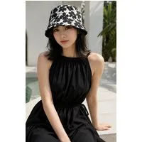 Ella Jonte Sonnenhut Bucket Hat Damen Wendehut Blumen-Muster Fischerhut