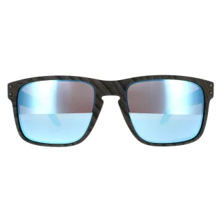 Oakley Rectangle Mens Woodgrain Prizm Deep Water polarisierte Sonnenbrille