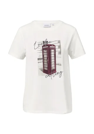 comma - T-Shirt weiß - Gr. - 42