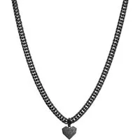 Liebeskind Berlin Kette mit Anhänger Broken Heart Chunky Edelstahl