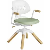 HOKO Kinderstuhl Höhenverstellbarer, mitwachsender Kinder Stuhl (Ergo Study Kid Kinder Schreibtisch Stuhl, Sitz und Rücken separat verstellbar. Ergonomisches Sitzen für Kinder, 1 St), verstellbarer Rückenlehne und stabiler 4-Fuß-Konstruktion.
