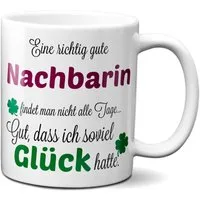 TASSENKING Tasse, Eine gute Nachbarin... - Tasse - Kaffeebecher - Geschenk