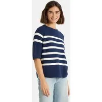 Lieblingsstück Kurzarmpullover KlerariEP Halbarm mit Rundhals, gestreift