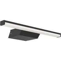 EGLO Spiegelleuchte Regello-Z Spiegelleuchte, ZigBee 3.0, Bad Wandlampe, IP44, Lampe, Bluetooth, Dimmfunktion, Farbwechsel, RGB, mehrere Helligkeitsstufen, LED fest integriert, Kaltweiß, RGB, Wand-/Deckenleuchte - L60 x H4 x AL13 cm - schwarz - 12W i