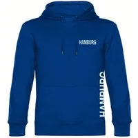 multifanshop Kapuzensweatshirt Hamburg - Brust & Seite - Hoodie