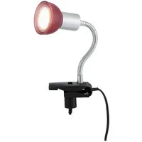 Briloner Leuchten LED Klemmleuchte, Leuchtmittel inklusive, Warmweiß, Klemmlampe silber Klemmleuchte Klemmlampe