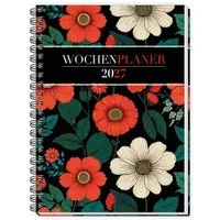 Trötsch Verlag Taschenkalender TRÖTSCH - Wochenplaner A5 mit Wire-O Blumen 2027