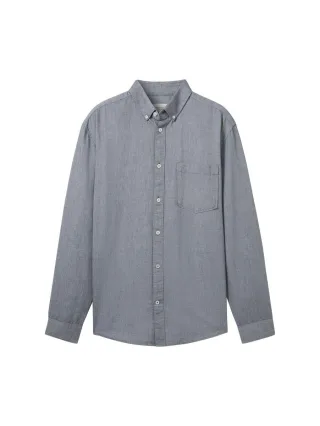 Tom Tailor - Hemd mit Brusttasche blau - Gr. - XL