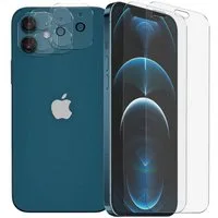 CoolGadget Schutzfolie Panzerfolie für iPhone 12 Mini, (Spar-Set 4in1, 2x Displayschutz, 2x Kameraschutz), Panzerglas Schutzfolie für Apple iPhone 12 Mini Folie