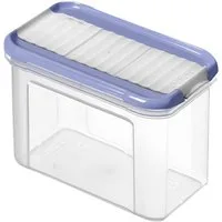 ROTHO Vorratsdose Rotho Vorratsdose Domino, 0,75 l horizon blau, Kunststoff