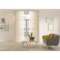 OTTO home Gardine Nivva (2 St), Kräuselband, transparent, Transparent, Kräuselband, Pflegeleicht, 2er Set