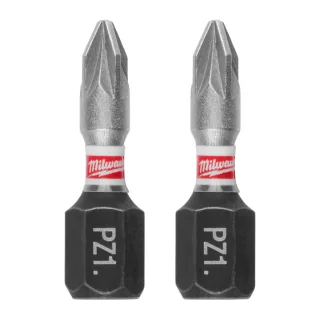 Milwaukee SHOCKWAVE Schrauber Bit PZ1 / 25 mm 3 Stück - 4932500355