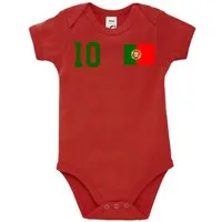 Youth Designz Kurzarmbody Portugal Kinder Baby Body Strampler mit trendigem Motiv